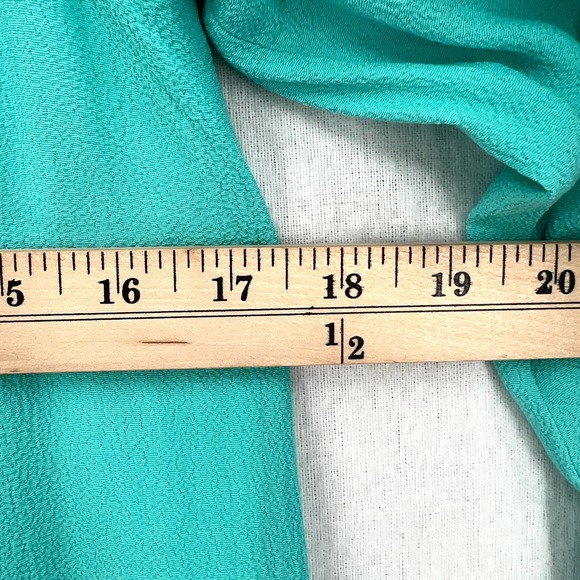 KATE SPADE Dress Womens 2 Turquoise Cordette Crepe Shift Giverny Blue Mini Short - Picture 13 of 16